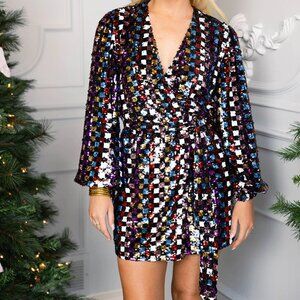 BUDDY LOVE Radiant Shine Adeline Kaleidoscope Dress NWT